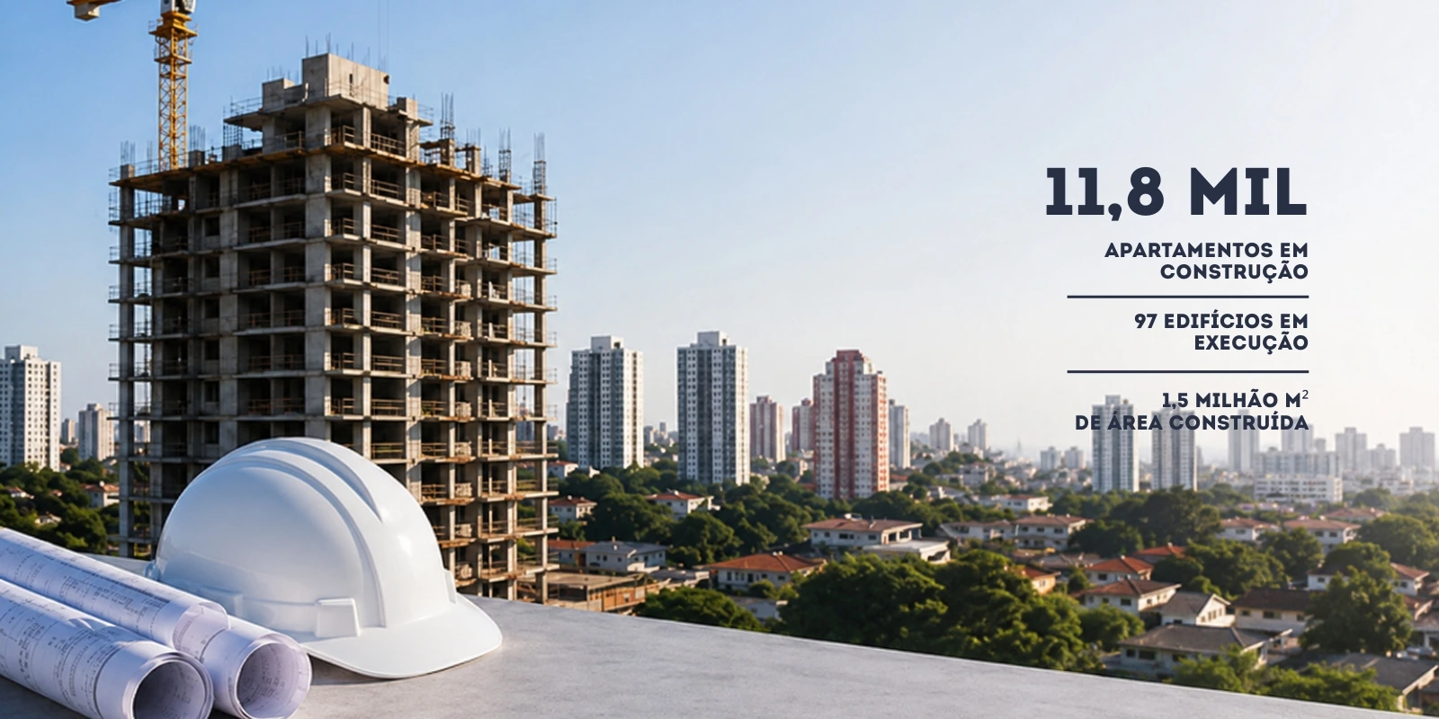 Construção de prédios em Maringá