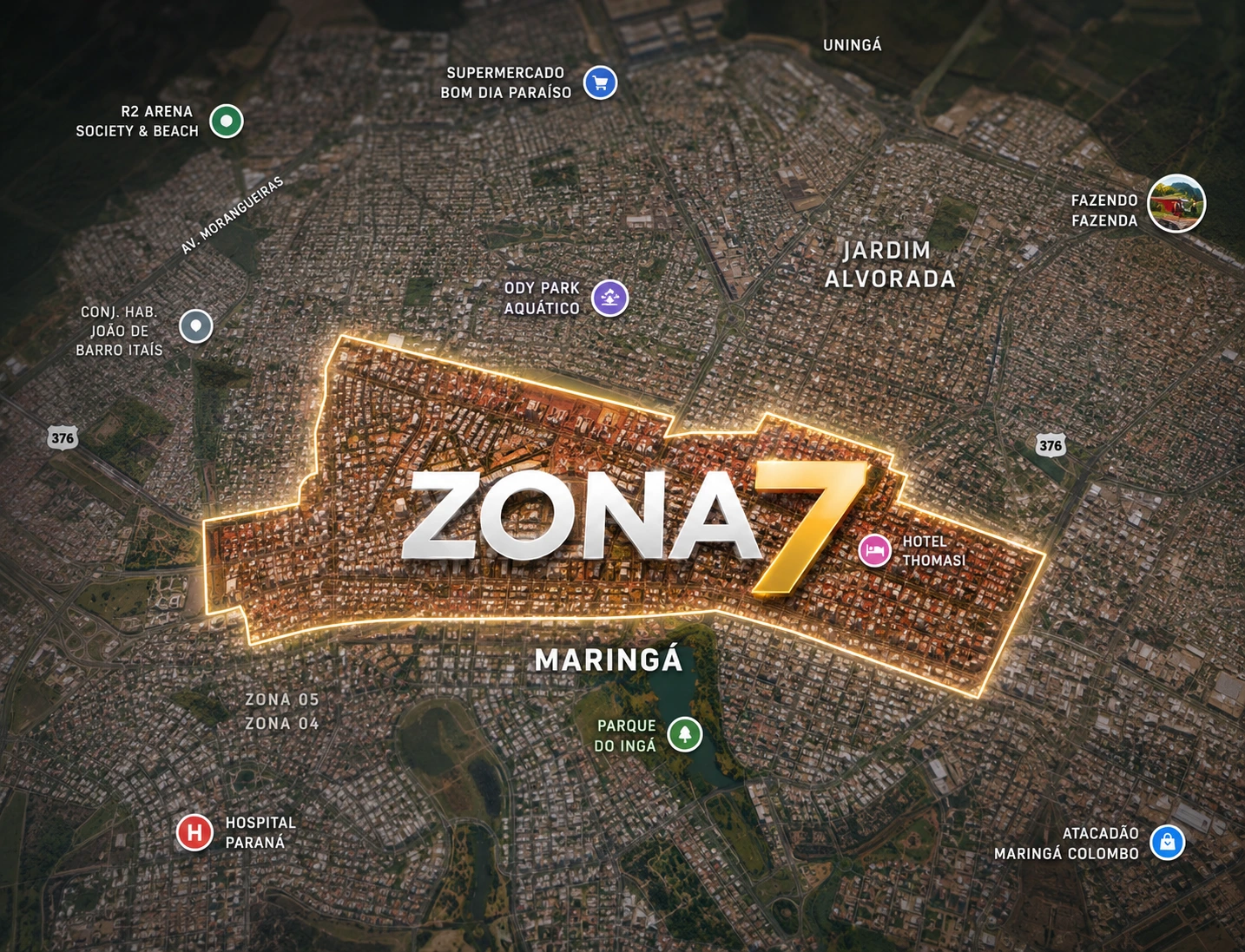 Mapa da Zona 7 - Maringá